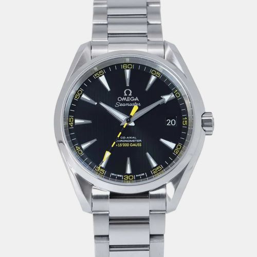 Omega Black Stainless Steel Seamaster Aqua Terra 231.10.42.21.01.002 Automatic Men's Wristwatch 41.5 mm - Omega - Modalova
