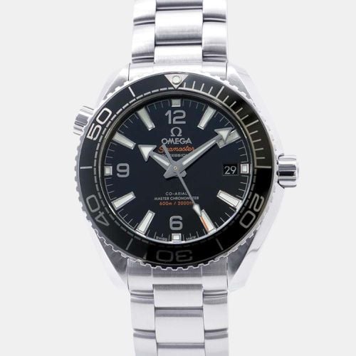 Omega Stainless Steel Black Dial Seamaster Planet Ocean 600 Co-Axial Watch 39.5 mm - Omega - Modalova