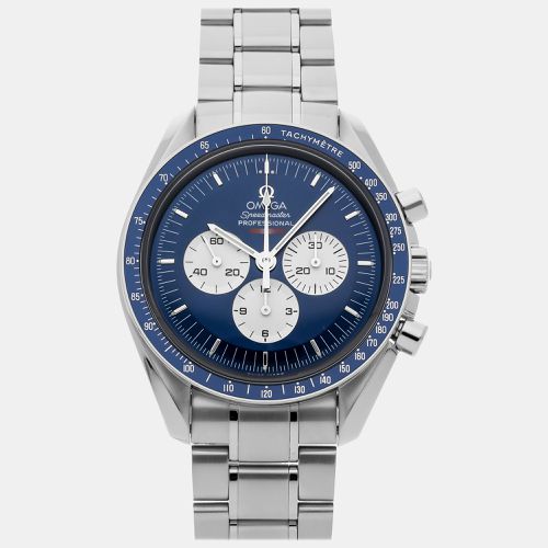 Stainless Steel Speedmaster Manual Winding Men's Wristwatch 42 mm - Omega - Modalova