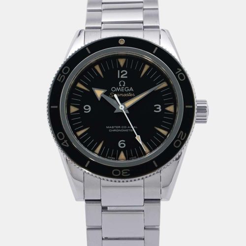 Omega Black Stainless Steel Seamaster 233.30.41.21.01.001 Automatic Men's Wristwatch 41 mm - Omega - Modalova