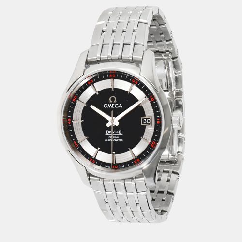 Omega Black Stainless Steel De Ville Hour Vision Automatic Men's Wristwatch 41 mm - Omega - Modalova