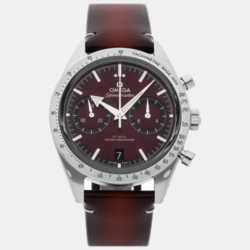 Omega Burgundy Stainless Steel Speedmaster 332.12.41.51.11.001 Manual Winding Men's Wristwatch 40 mm - Omega - Modalova