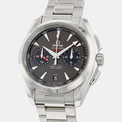 Omega Grey Stainless Steel Seamaster GMT Chrono 231.10.43.52.06.001 Men's Wristwatch 43 mm - Omega - Modalova