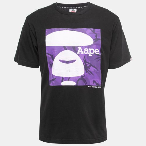 Logo Print Cotton Crew Neck Half Sleeve T-Shirt XL - A Bathing Ape - Modalova