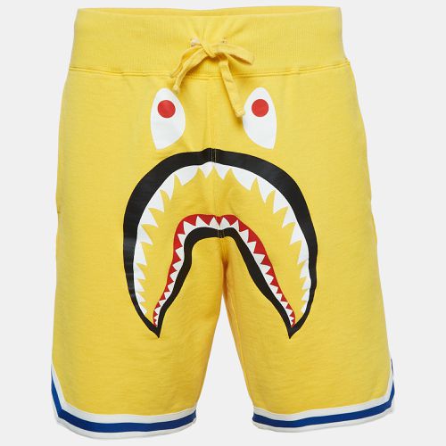 A Bathing Ape Yellow Printed Cotton BAPE Shorts L - A Bathing Ape - Modalova