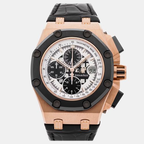 Audemars Piguet White 18k Rose Gold Royal Oak Offshore 26078RO.OO.D002CR.01 Automatic Men's Wristwatch 44 mm - Audemars Piguet - Modalova