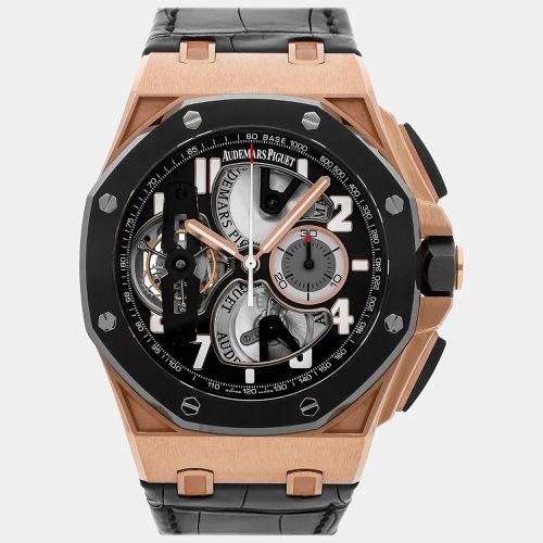 Audemars Piguet Black 18k Rose Gold Royal Oak Offshore Manual Winding Men's Wristwatch 44 mm - Audemars Piguet - Modalova