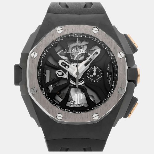 Audemars Piguet Black Carbon Fiber Royal Oak Manual Winding Men's Wristwatch 44 mm - Audemars Piguet - Modalova