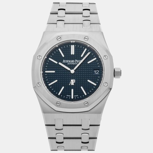 Audemars Piguet Blue Stainless Steel Royal Oak Automatic Men's Wristwatch 39 mm - Audemars Piguet - Modalova