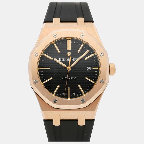 Audemars Piguet Black 18k Rose Gold Royal Oak 15400OR.OO.D002CR.01 Automatic Men's Wristwatch 41 mm - Audemars Piguet - Modalova