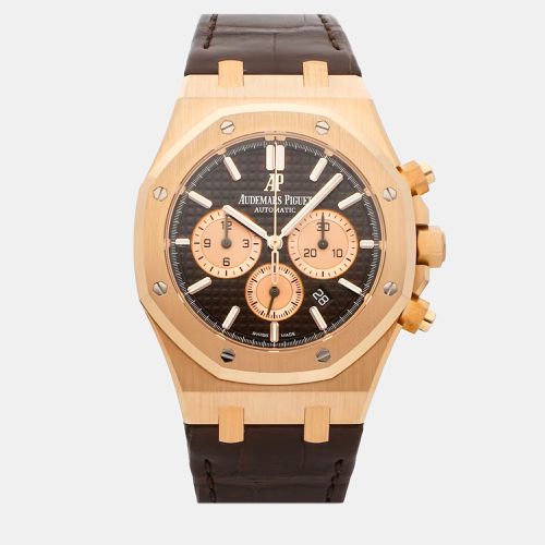 Audemars Piguet Brown 18k Rose Gold Royal Oak 26331OR.OO.D821CR.01 Automatic Men's Wristwatch 41 mm - Audemars Piguet - Modalova