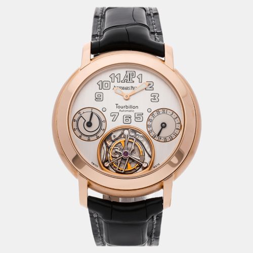 Audemars Piguet Silver 18k Rose Gold Jules Automatic Men's Wristwatch 40 mm - Audemars Piguet - Modalova