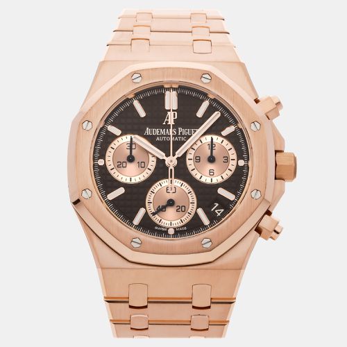 Audemars Piguet Brown 18k Rose Gold Royal Oak 26239OR.OO.1220OR.02 Automatic Men's Wristwatch 41 mm - Audemars Piguet - Modalova