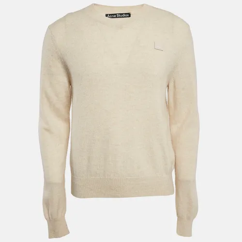 Wool Knit V-Neck Sweater L - Acne Studios - Modalova