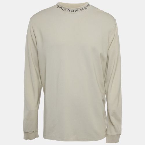 Logo Neck Jersey Long Sleeve T-Shirt L - Acne Studios - Modalova