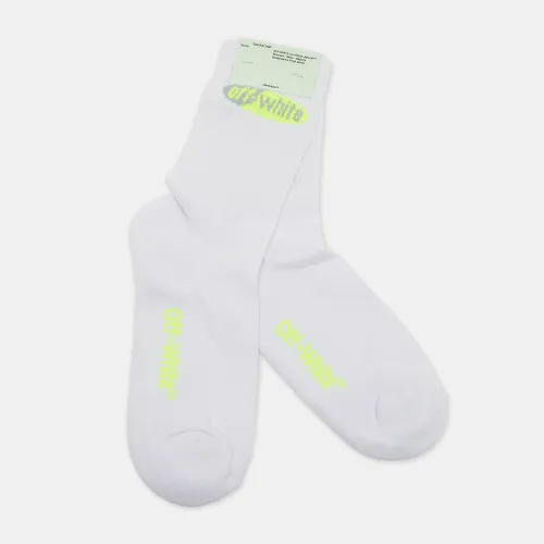 Off Split Logo Cotton Socks One Size - Acne Studios - Modalova