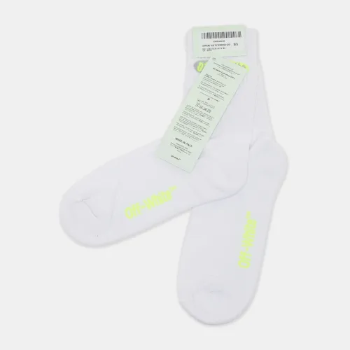 Off Split Logo Cotton Socks One Size - Acne Studios - Modalova