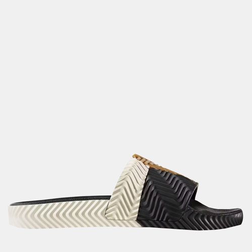 Adidas x Alexander Wang Chalk White/Core Black Adilette Slides Size EU 42 - Adidas - Modalova