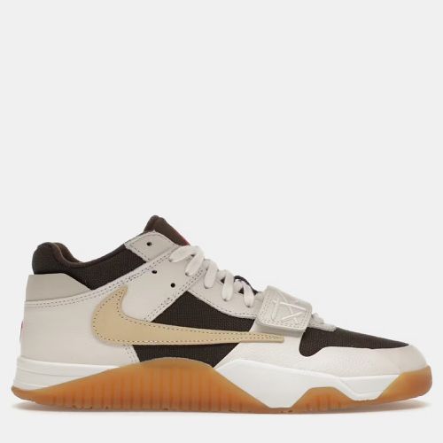 Air Jordan Dark Brown/Off White Canvas Jordan Jumpman Jack TR Travis Scott Sail Sneaker Size EU 42 - Air Jordans - Modalova