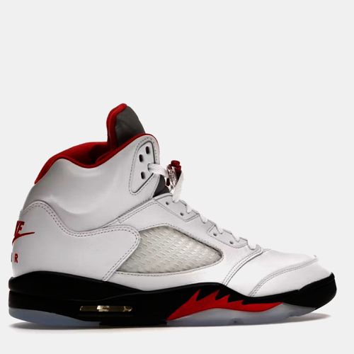 Air Jordan Red Jordan 5 Retro Fire Red Silver Tongue (2020) Sneakerize EU 42 - Air Jordans - Modalova