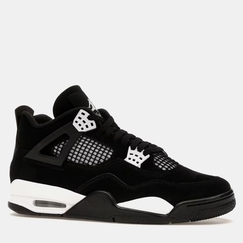 Air Jordan Black Jordan 4 Retro White Thunder Sneaker Size EU 41 - Air Jordans - Modalova