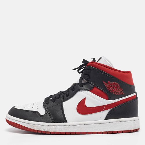 Air Jordans Multicolor Leather Jordan 1 Mid Gym Red Black White Sneakers Size 43 - Air Jordans - Modalova