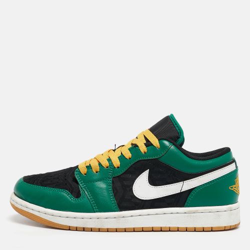 Air Jordans Green/Black Leather Air Jordan 1 Low Top Sneakers Size 40 - Air Jordans - Modalova