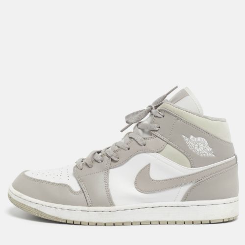 Air Jordans Multicolor Leather Jordan 1 Mid Linen Sneakers Size 47.5 - Air Jordans - Modalova