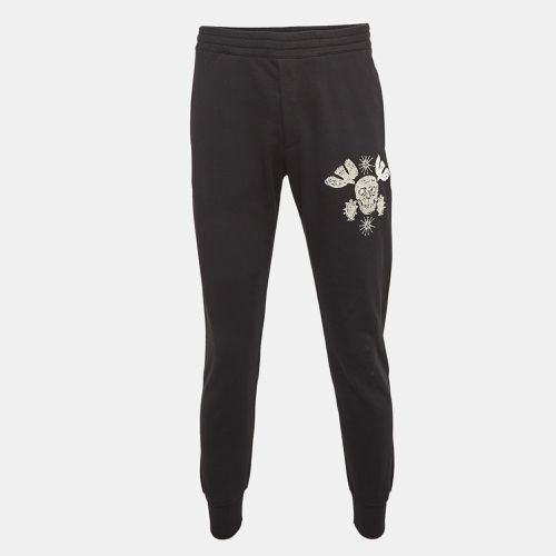 Alexander McQueen Black Embroidered Rib Knit Joggers S - Alexander McQueen - Modalova