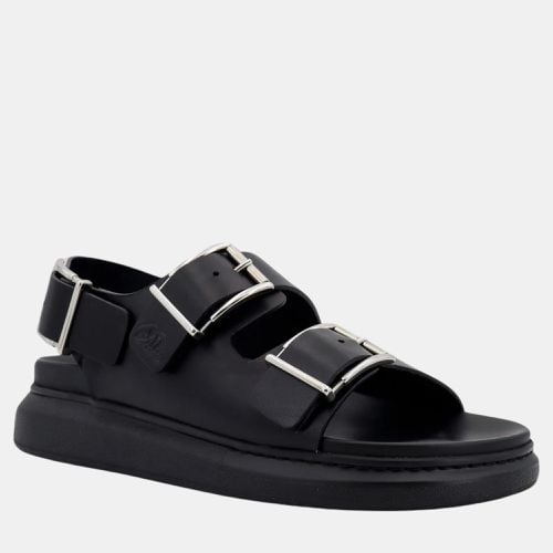 Alexander McQueen Black Leather Alabama Sandals 40 - Alexander McQueen - Modalova