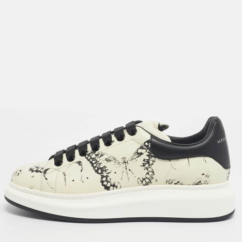 Alexander McQueen Cream/Black Leather and Suede Oversized Sneakers Size 43 - Alexander McQueen - Modalova