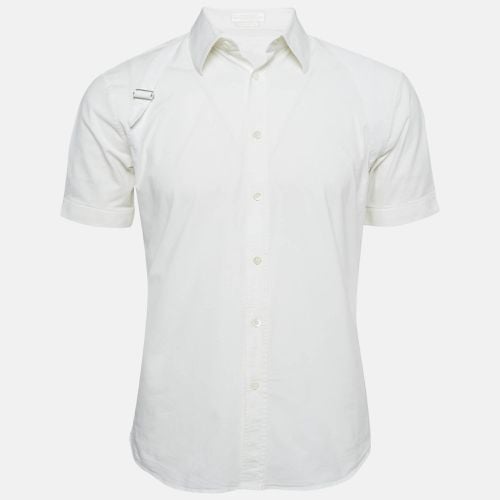 Alexander McQueen White Cotton Harness Short Sleeve Shirt M - Alexander McQueen - Modalova