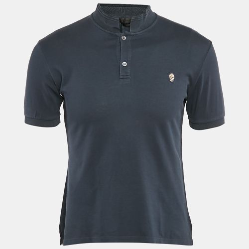 Alexander McQueen Grey Cotton Pique Polo T-Shirt S - Alexander McQueen - Modalova