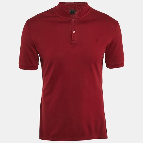 Alexander McQueen Burgundy Cotton Pique Polo T-Shirt M - Alexander McQueen - Modalova