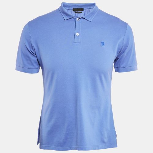 Alexander McQueen Blue Cotton Pique Polo T-Shirt M - Alexander McQueen - Modalova