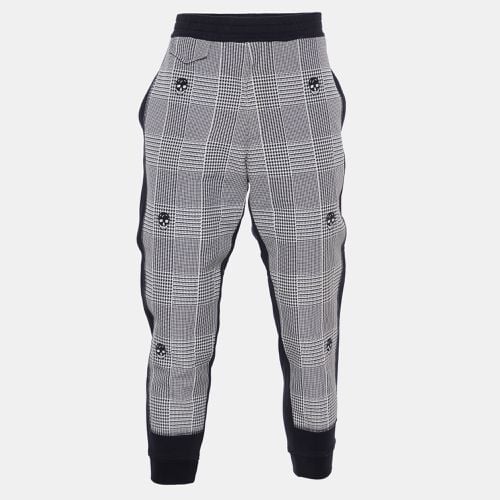 Alexander McQueen Black/White Patterned Cotton Trackpants L - Alexander McQueen - Modalova