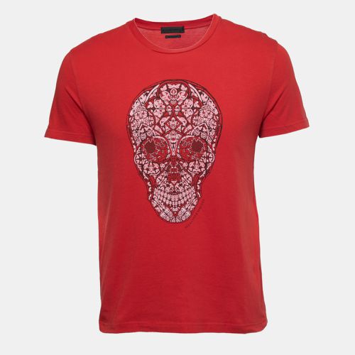 Ornamental Skull Print Cotton T-Shirt S - Alexander McQueen - Modalova