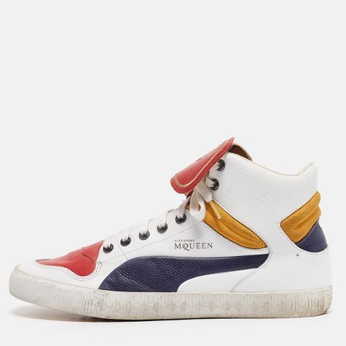 Alexander McQueen White Leather High Top Sneakers Size 44 - Alexander McQueen - Modalova