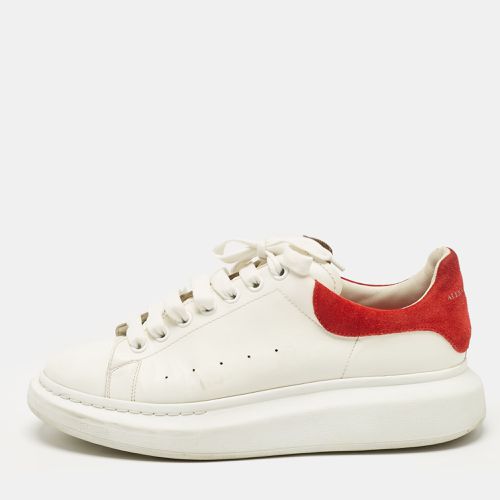 Alexander McQueen White Leather and Suede Oversized Lace Up Sneakers Size 44.5 - Alexander McQueen - Modalova