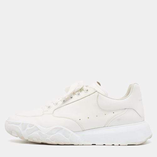 Alexander McQueen White Leather Oversized Runner Sneakers Size 45 - Alexander McQueen - Modalova