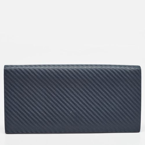 Alfred Dunhill Navy Blue Leather Long Bifold Wallet - Alfred Dunhill - Modalova