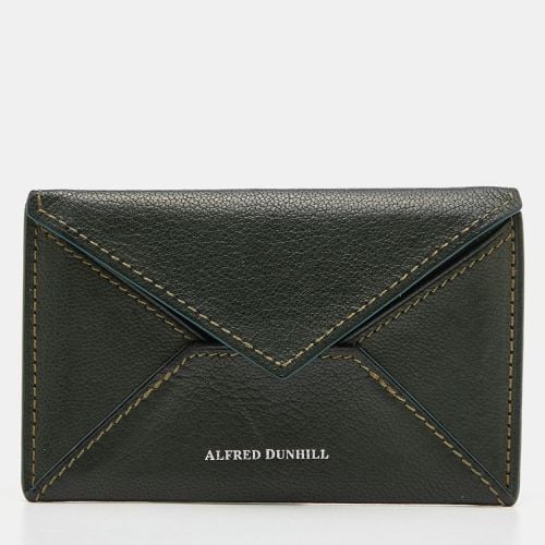 Alfred Dunhill Green Leather Flap Card Case - Alfred Dunhill - Modalova