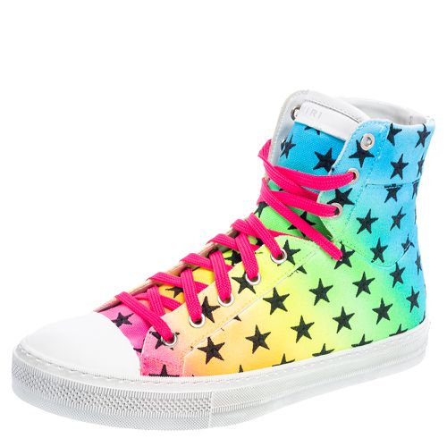 Amiri Multicolor Canvas High Top Sneakers Size 40 - Amiri - Modalova