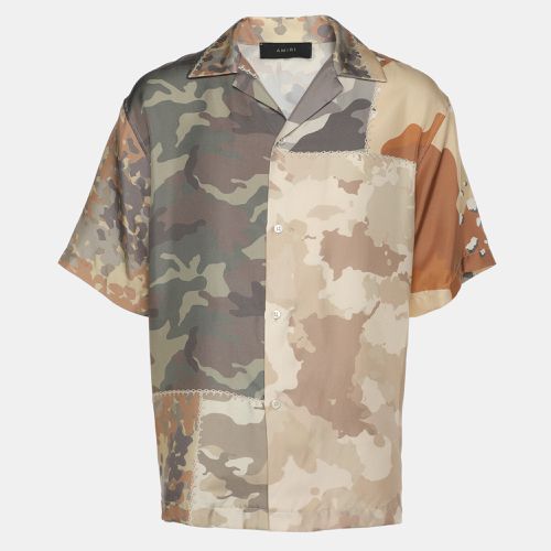 Amiri Multicolor Camouflage Print Silk Twill Shirt L - Amiri - Modalova