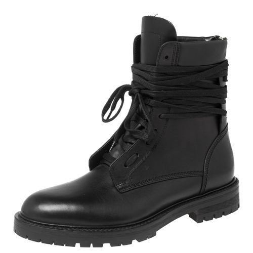 Amiri Black Leather Combat Boots Size 42 - Amiri - Modalova