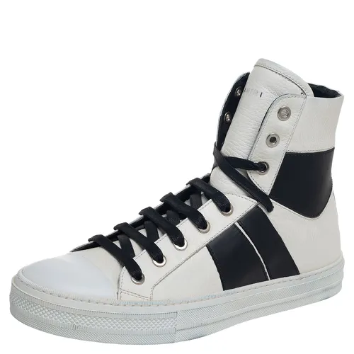 Black Leather Sunset High Top Sneakers Size 40 - Amiri - Modalova