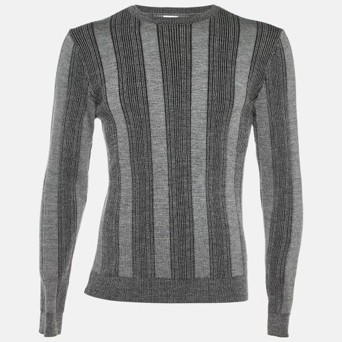 Striped Wool Knit Sweater M - Armani Collezioni - Modalova