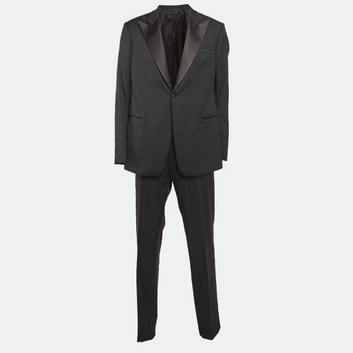 Armani Collezioni Black Wool Tailored Suit 4XL - Armani Collezioni - Modalova