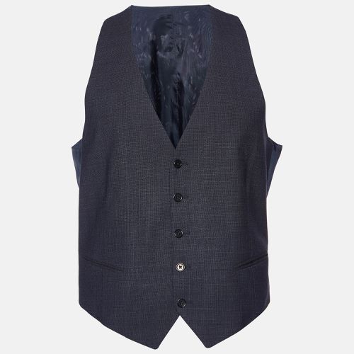 Charcoal Wool Vest L - Armani Collezioni - Modalova