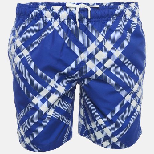 Tri Bar Checks Synthetic Swim Shorts S - Burberry - Modalova